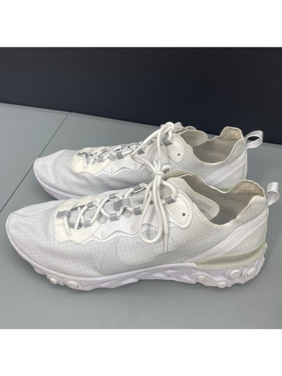 Nike React Element 55 SE Sneakers Walking Training Pure Platinum White Mens 13 main image 4